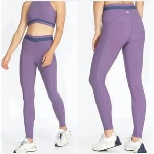 Johnny Was Calme Criss Cross 7/8 Leggings Purple